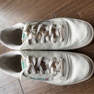 Reebok White Leather Sneakers